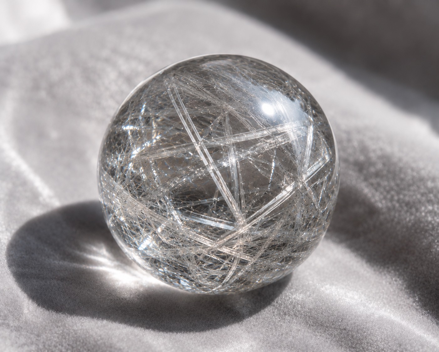 ไหมเงิน – Silver Rutilated Quartz